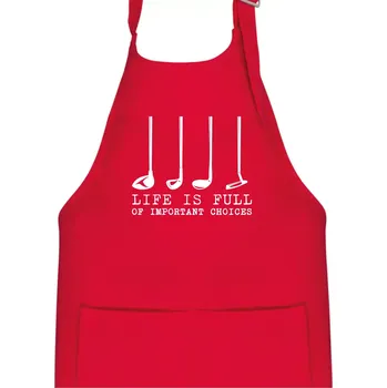 Kuchyňská zástěra Golf - life is full of important choices - Dětská zástěra na vaření - Univerzální velikost ( Červená )
