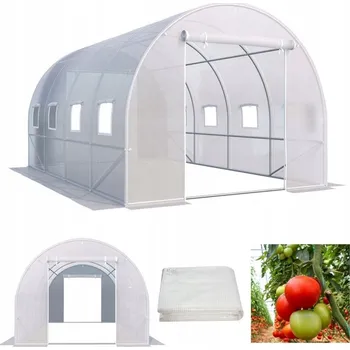 Skleník Fóliovník / Fóliový tunel 400 x 200 cm 8 m2 bílý