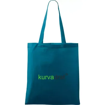 Nákupní taška KurvaDrát - Taška bavlněná - 42 x 38 cm ( Petrolejová )