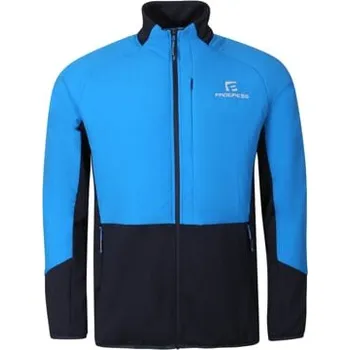 PROGRESS TORSTEN – pánská hybridní bunda z merino vlny, odolný nylon, reflexní prvky modrá/černo-modrá XXL