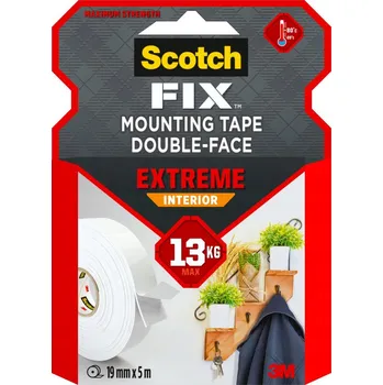 Lepicí páska Oboustranná montážní páska Scotch 19 mm x 5 m pro interiér