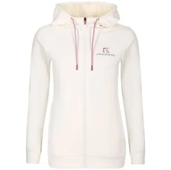 Dámská mikina Progress FUERA dámská mikina s kapucí – hřejivá, rychleschnoucí, bílá bílá XL