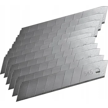 Pracovní nůž Odlamovací čepele SK5 18 mm stříbrné, 10 ks