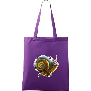 Poštovní vůz z doby dávno minulé - Taška bavlněná - 42 x 38 cm ( Fialová )