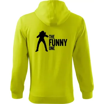 Pánská móda Bachelor party - The funny one - Mikina s kapucí na zip trendy zipper - XL ( Limetková )