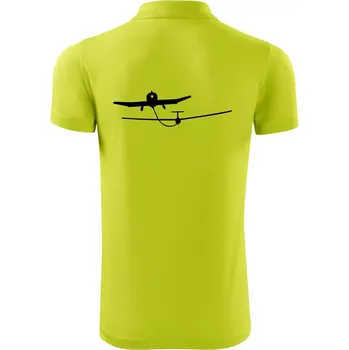 Pánská košile Tažení kluzáku - Polokošile Victory sportovní (dresovina) - S ( Limetková )