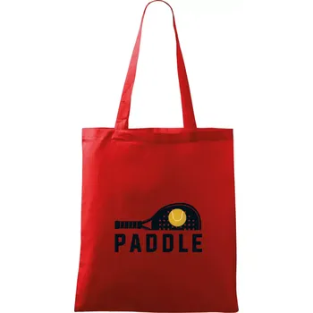 Nákupní taška Paddle logo na ležato - Taška bavlněná - 42 x 38 cm ( Červená )