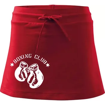 Dámská sukně Boxing club nápis - Sportovní sukně - two in one - M ( Červená )