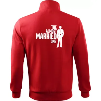 Pánská mikina Bachelor party - The almost married one - Mikina bez kapuce Adventure - 2XL ( Červená )