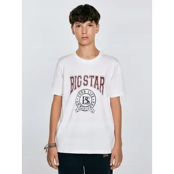 Chlapecké tričko BIG STAR CHLAPECKÉ TRIČKO S POTISKEM BÍLÉ MAUTER 100 146