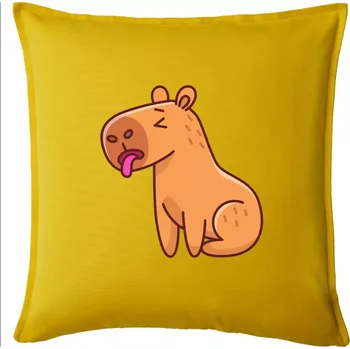 Polštář Unavená kapybara - Polštář 50x50 - 50x50 - Pouze potah ( Žlutá )