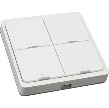 vypínač Bluetooth Mesh vypínač světla, 4 tlačítka, bílý, CCT