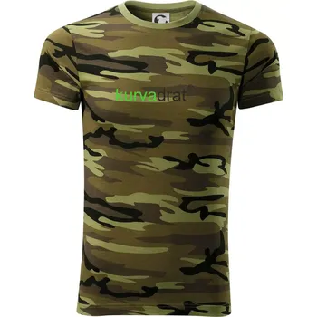 Pánské tričko KurvaDrát - Army CAMOUFLAGE - L ( Zelený maskáč )