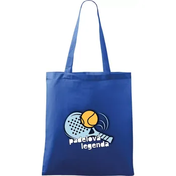 Nákupní taška Padelová legenda - Taška bavlněná - 42 x 38 cm ( Královská modrá )