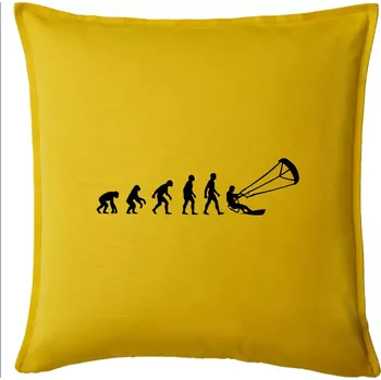 Polštář Evoluce KITEBOARDING - Polštář 50x50 - 50x50 - Pouze potah ( Žlutá )