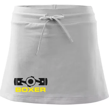 Dámská sukně Boxer Píst - Sportovní sukně - two in one - S ( Bílá )