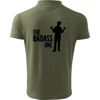 Pánská košile Bachelor party - The badass one - Polokošile pánská Pique Polo 203 - 4XL ( Khaki )