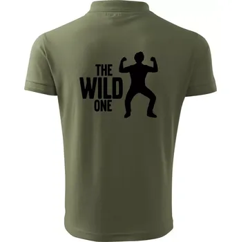 Pánská košile Bachelor party - The wild one - Polokošile pánská Pique Polo 203 - 5XL ( Khaki )