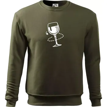 Pánská mikina Víno someliér - Mikina Essential pánská - L ( Military )