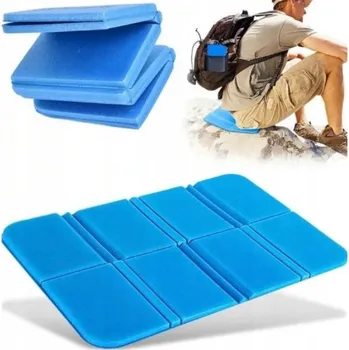 Karimatka MODRÁ PĚNOVÁ PODLOŽKA SKLÁDACÍ TURISTICKÁ KARIMATKA NA SEDĚNÍ TERMO N
