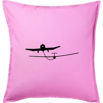 Polštář Tažení kluzáku - Polštář 50x50 - 50x50 - Pouze potah ( Růžová )