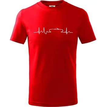 EKG cabriolet - Tričko dětské bavlněné - 98 cm / 2 roky ( Červená )