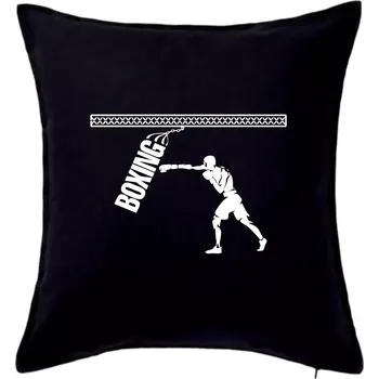 Polštář Boxing boxer - Polštář 50x50 - 50x50 - Pouze potah ( Černá )