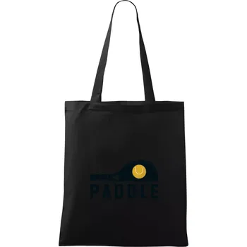 Paddle logo na ležato - Taška bavlněná - 42 x 38 cm ( Černá )