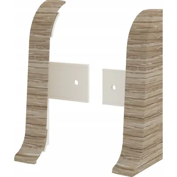 Levá koncovka, pravá koncovka Vilo PVC 0,5 x 55, délka 5 cm, dub