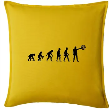 Polštář Evoluce střelec terč - Polštář 50x50 - 50x50 - Pouze potah ( Žlutá )