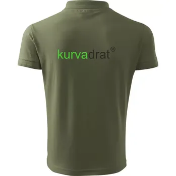 Pánská košile KurvaDrát - Polokošile pánská Pique Polo 203 - XL ( Khaki )