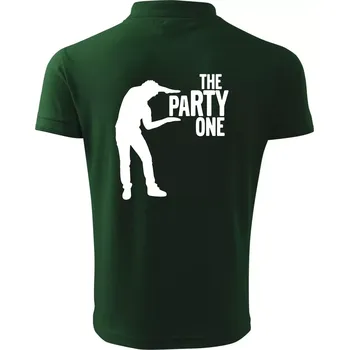 Pánská košile Bachelor party - The party one - Polokošile pánská Pique Polo 203 - 3XL ( Lahvově zelená )