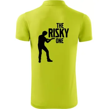Pánská košile Bachelor party - The risky one - Polokošile Victory sportovní (dresovina) - L ( Limetková )