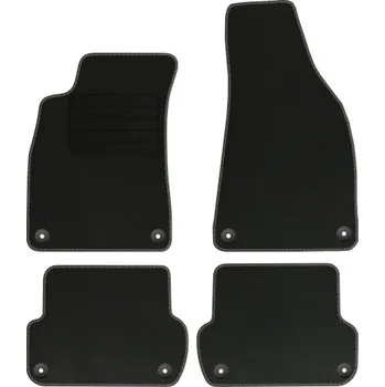 autokoberec Velurové autokoberce s upevněním v sadě Edecor