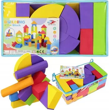 ostatní stavebnice BEZPEČNÉ MAXI PĚNOVÉ STAVEBNICE – 45 DÍLKŮ