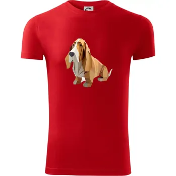 Baset slepený z papíru - Viper FIT - Pánské zůžené tričko - 2XL ( Červená )