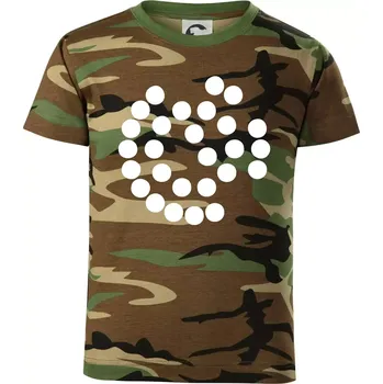 Chlapecké tričko SpaceX Super Heavy Raptor 2 - Dětské maskáčové triko - 146 cm/10 let ( Hnědý maskáč )