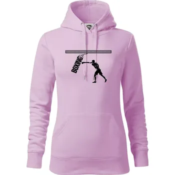 Dámská mikina Boxing boxer - Mikina dámská Cape s kapucí - S ( Orchid )