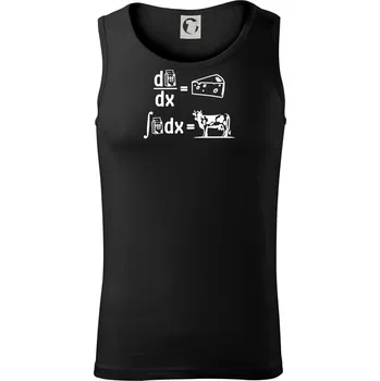 Matematika mléko - Tílko pánské Core - 2XL ( Černá )