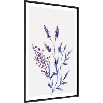 Obraz Plakát v rámu Akvarijní LEVANDULE Příroda 50x70