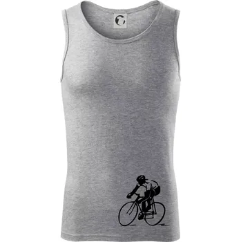Silniční cyklista - Tílko pánské Core - 2XL ( Tmavě šedý melír )