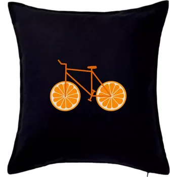 Polštář Kolo pomeranč (Moňas) - Polštář 50x50 - 50x50 - Pouze potah ( Černá )