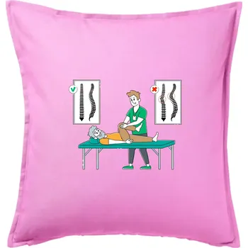 Polštář Fyziologické zakřivení páteře - Polštář 50x50 - 50x50 - Pouze potah ( Růžová )