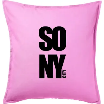 Polštář SO NY city - Polštář 50x50 - 50x50 - Pouze potah ( Růžová )