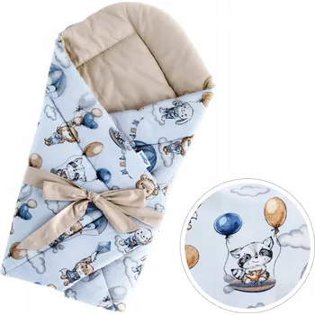 Zavinovačka Dětská zavinovačka s dvojitým zapínáním, oboustranná ZAVINOVAČKA ZAVINOVAČKA BAVLNA BabyU