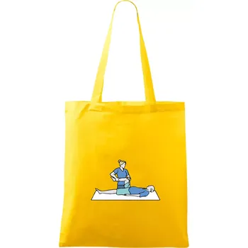 Nákupní taška Fyzioterapeutka - Taška bavlněná - 42 x 38 cm ( Žlutá )