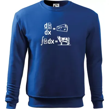 Pánská mikina Matematika mléko - Mikina Essential pánská - 3XL ( Královská modrá )