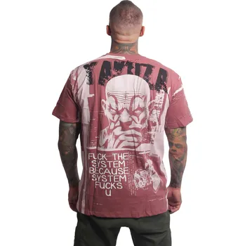 Pánská móda Pánské triko Yakuza System Allover Regular 26002 nocturne velikost: 6XL