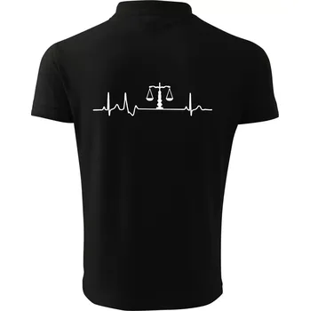 Pánská košile EKG soudce - Polokošile pánská Pique Polo 203 - XL ( Černá )