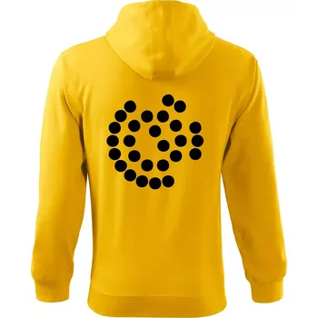 Pánská mikina SpaceX Super Heavy Raptor 2 - Mikina s kapucí na zip trendy zipper - 3XL ( Žlutá )